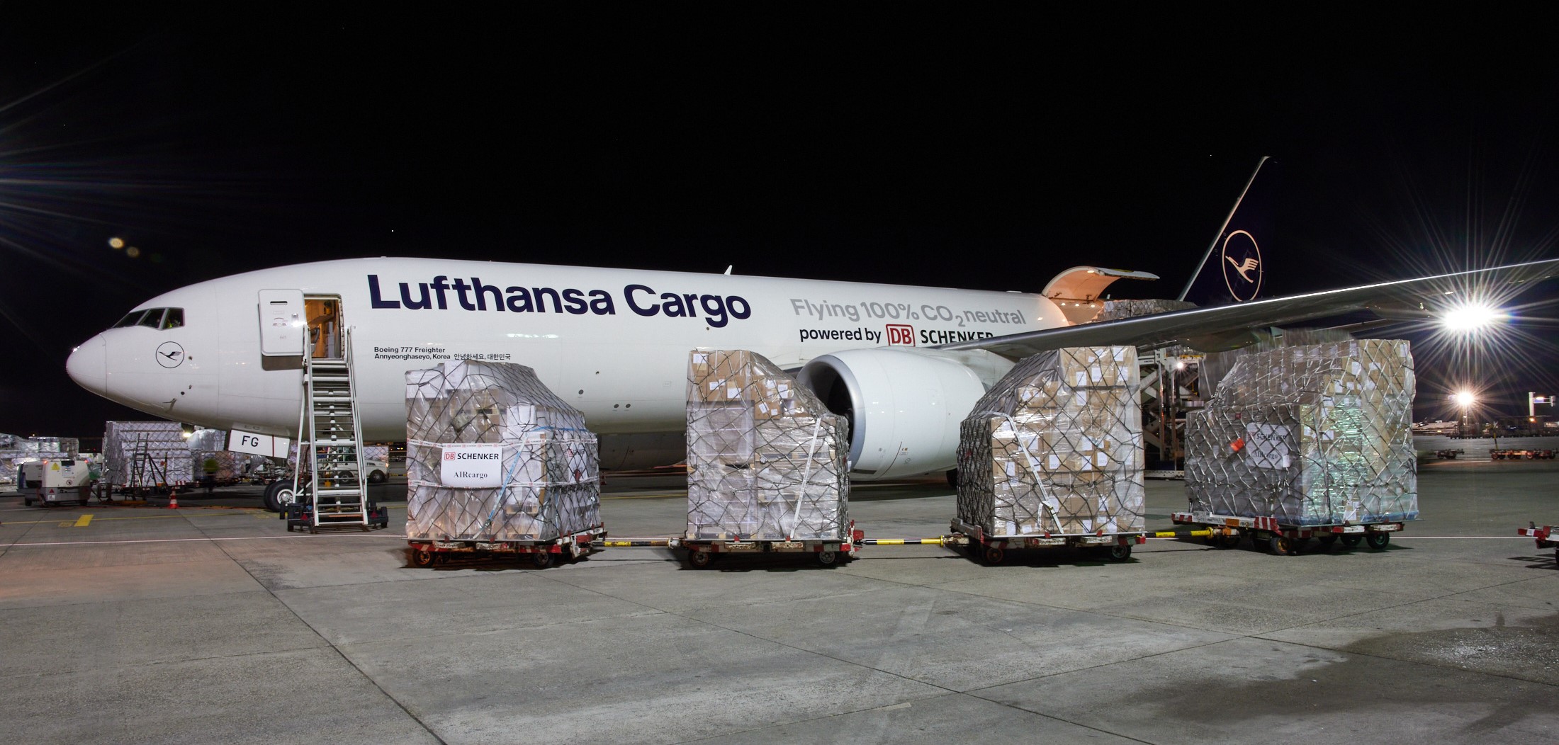 Lufthansa Cargo, DB Schenker, Lenovo: Flugtransport ganz ohne CO2 ...